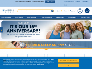 apriadirect.com screenshot