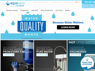 aquasana.com screenshot