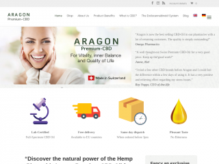 aragoncbd.com screenshot