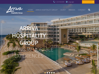 arrivahotels.mx screenshot
