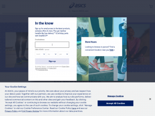 asics.com screenshot