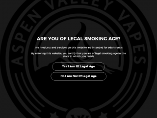 aspenvalleyvapes.com screenshot