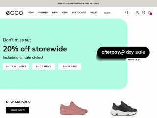au.ecco.com screenshot
