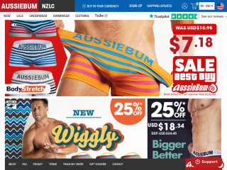 aussiebum.com screenshot