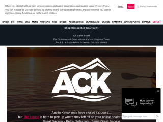 austinkayak.com screenshot