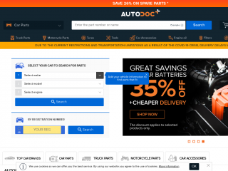 autodoc.co.uk screenshot