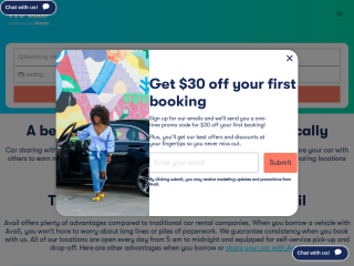 availcarsharing.com screenshot