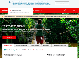 avianca.com screenshot