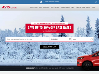 avis.ca screenshot