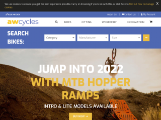 awcycles.co.uk screenshot