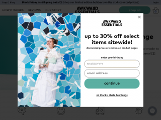 awkwardessentials.com screenshot