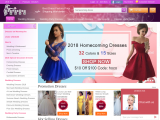 babyonlinedress.com screenshot