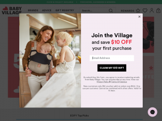 babyvillage.com.au screenshot