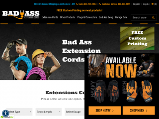 badassextensioncords.com screenshot