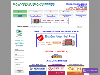 balancedhealthtoday.com screenshot