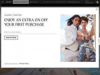 bananarepublic.com screenshot