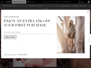 bananarepublic.gap.com screenshot