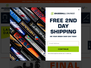 baseballsavings.com screenshot