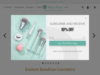 basebluecosmetics.com screenshot