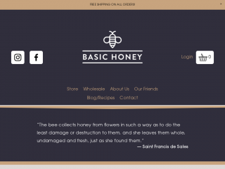basichoney.com screenshot