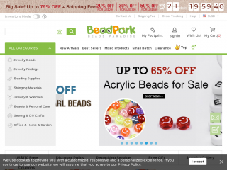 beadpark.com screenshot