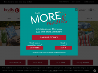 beallsoutlet.com screenshot
