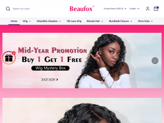 beaufoxhair.com screenshot