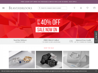 beaverbrooks.co.uk screenshot