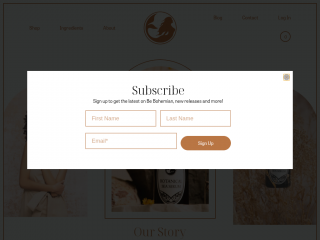 bebohemian.com screenshot