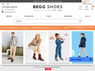 beggshoes.com screenshot