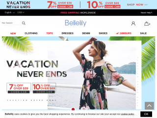 bellelily.com screenshot