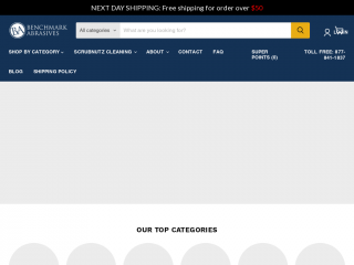 benchmarkabrasives.com screenshot