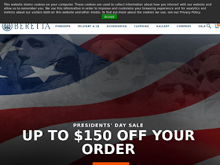 beretta.com screenshot