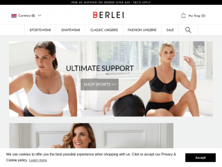 berlei.com screenshot