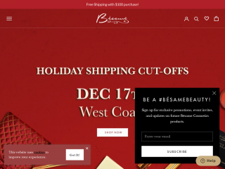 besamecosmetics.com screenshot