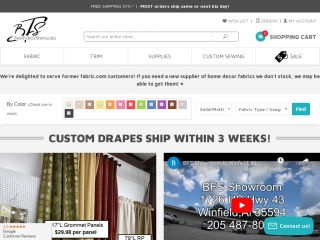 bestfabricstore.com screenshot