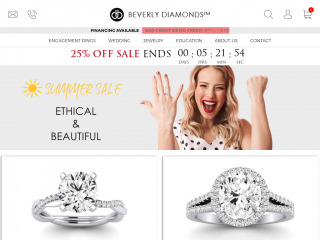 beverlydiamonds.com screenshot