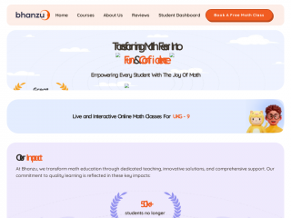 bhanzu.com screenshot