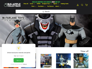 bigapplecollectibles.com screenshot