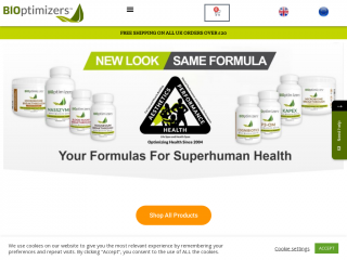 bioptimizers.co.uk screenshot