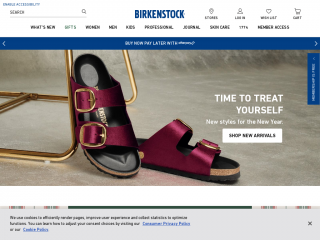 birkenstock.com screenshot