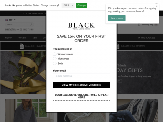 black.co.uk screenshot