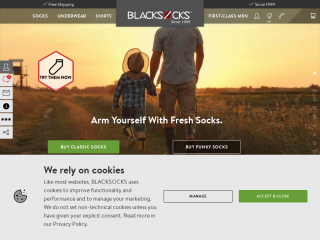 blacksocks.com screenshot