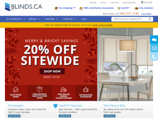 blinds.ca screenshot