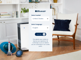blueair.com screenshot
