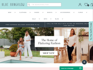 bluebungalow.com.au screenshot