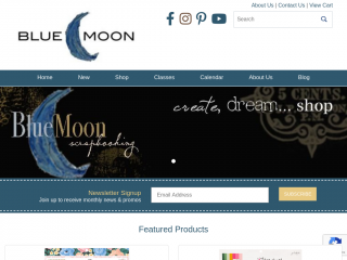 bluemoonscrapbooking.com screenshot