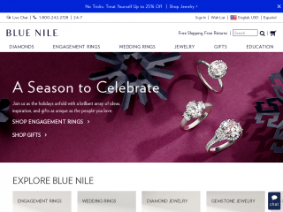 bluenile.com screenshot