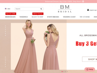 bmbridal.com screenshot