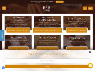 bnbtobacco.com screenshot